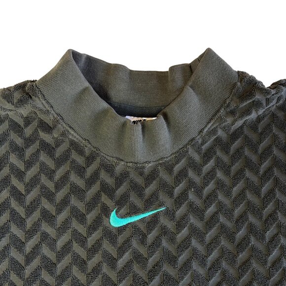 Nike Everyday Modern Allover Jacquard Boxy Top - Size Medium - Picture 3 of 10